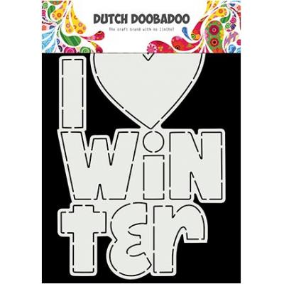 Dutch DooBaDoo Dutch Card Art - I Love Winter