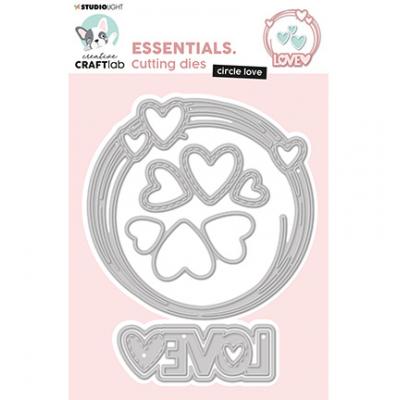 StudioLight Creative CraftLab Essentials Nr.469 Cutting Die - Cirkel LOVE