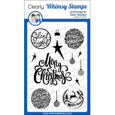 Whimsy Stamps Deb Davis Clear Stamps - Elegant Ornaments 2