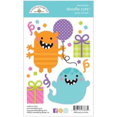 Doodelbug Monster Madness Die Cuts - Party Animals