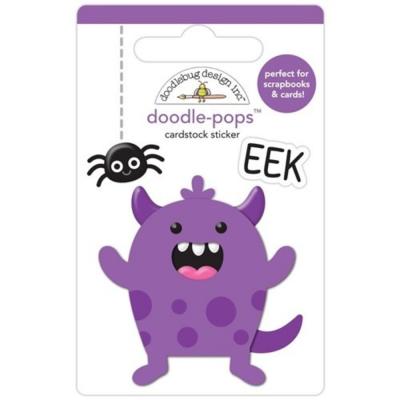 Doodlebug Monster Madness Doodle-Pops Sticker - Eek!