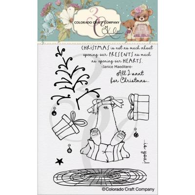 Colorado Craft Company By Kris Lauren Clear Stamps - Present Bear