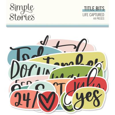 Simple Stories Life Captured Die Cuts - Title Bits