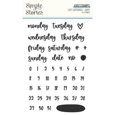 Simple Stories Life Captured Clear Stamps - Days