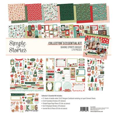 Simple Stories Baking Spirits Bright Designpapiere - Collector's Essential Kit