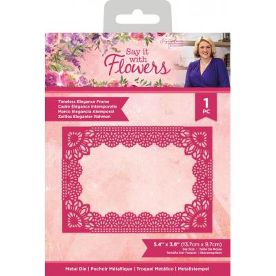 Crafter's Companion Say It With Flowers Metal Dies - Timeless Elegance Frame
