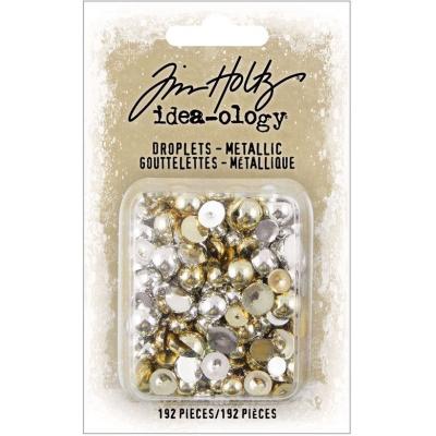 Idea-ology Tim Holtz Embellishments - Droplets Metallic Christmas