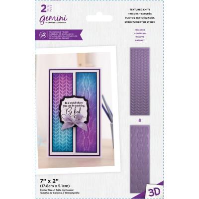 Crafter's Companion 3D Embossing Folder - Textured Knits