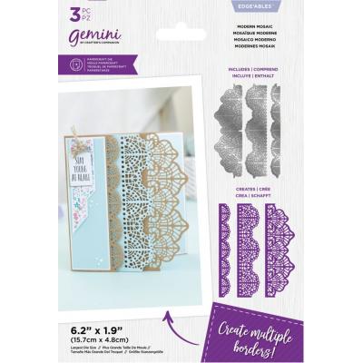 Crafter's Companion Delicate Lace Edge'ables Dies - Modern Mosaic