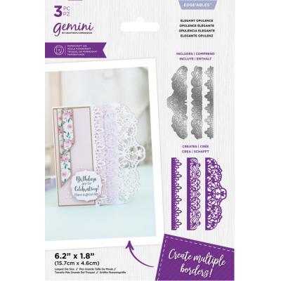 Crafter's Companion Delicate Lace Edge'ables Dies -  Elegant Opulence