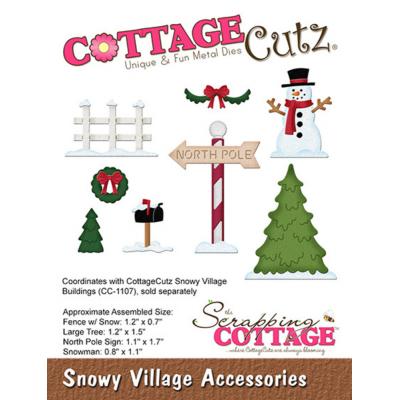 CottageCutz Dies - Snowy Village Accessories