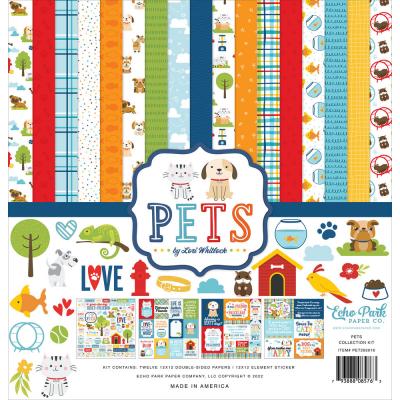 Echo Park Pets Designpapiere - Collection Kit