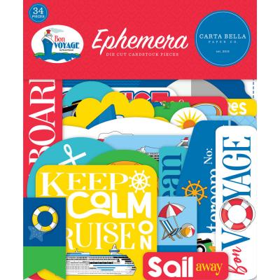 Carta Bella Bon Voyage Die Cuts - Ephemera