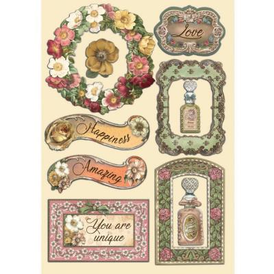Stamperia Rose Parfum Holz - Frames