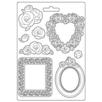 Stamperia Rose Parfum Moulds - Frames And Roses