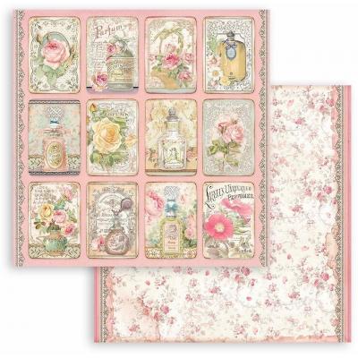 Stamperia Rose Parfum Designpapier - Tags