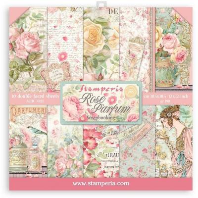 Stamperia Rose Parfum Designpapiere - Paper Pack
