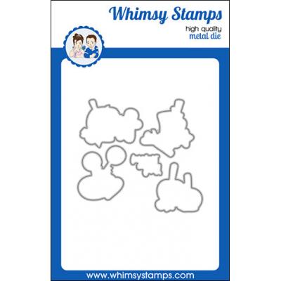 Whimsy Stamps Deb Davis and Denise Lynn Outlines Die - Comfort And Joy