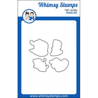Whimsy Stamps Denise Lynn Outlines Die - Penguin Snow Days