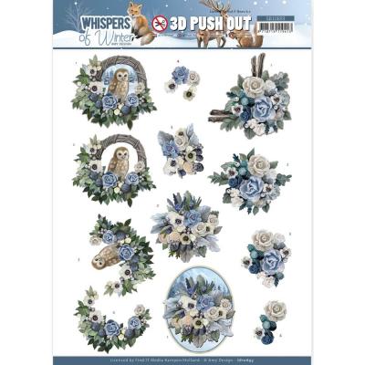 Find It Trading Amy Designs Whispers Of Winter Punchout Sheet - Flower Arrangement