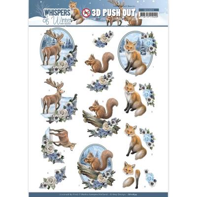 Find It Trading Amy Designs Whispers Of Winter Punchout Sheet - Forest Animals