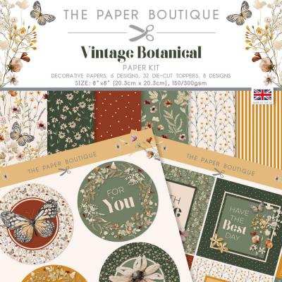 The Paper Boutique Vintage Botanical Designpapiere - Paper Kit