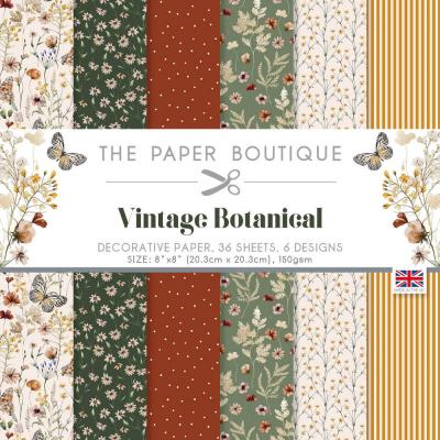 The Paper Boutique Vintage Botanical Designpapiere - Decorative Paper
