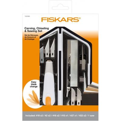 Fiskars - Carving, Chiseling & Sawing Set