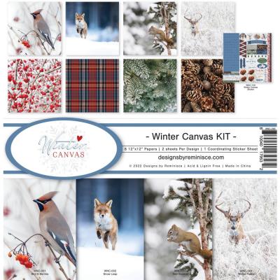 Reminisce Winter Canvas Designpapiere - Collection Kit