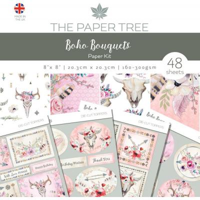 Creative Expressions The Paper Tree Boho Bouquets Designpapiere - Paper Kit
