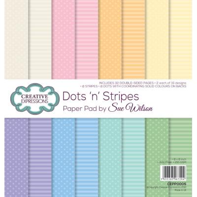 Creative Expressions Sue Wilson Designpapiere - Dots 'n' Stripes