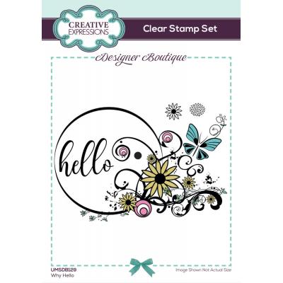 Creative Expressions Designer Boutique Clear Stamps - Why Hello