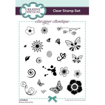 Creative Expressions Designer Boutique Clear Stamps - Breezy Elements