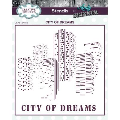 Creative Expressions Andy Skinner Stencils - City Of Dreams