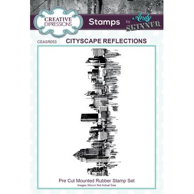 Creative Expressions Andy Skinner Rubber Stamp - Cityscape Reflections