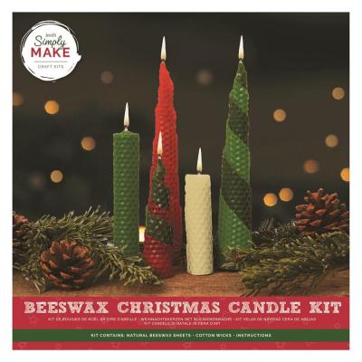 Simply Make - Candle Kit Beeswax Christmas