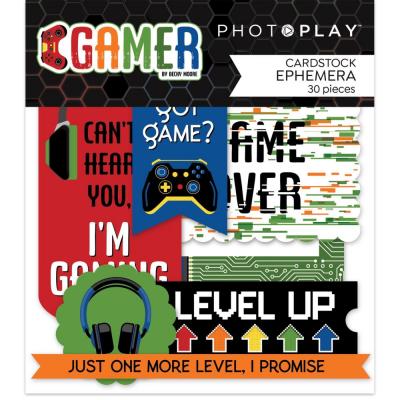 PhotoPlay Paper Gamer Die Cuts - Ephemera