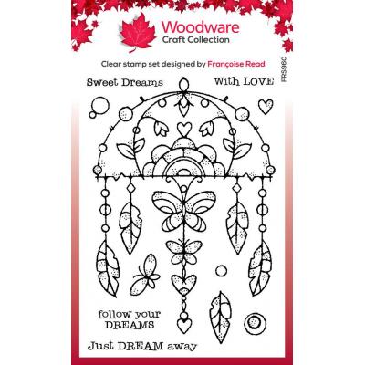 Creative Expressions Woodware Craft Collection Clear Stamps - Garden Dream Catcher