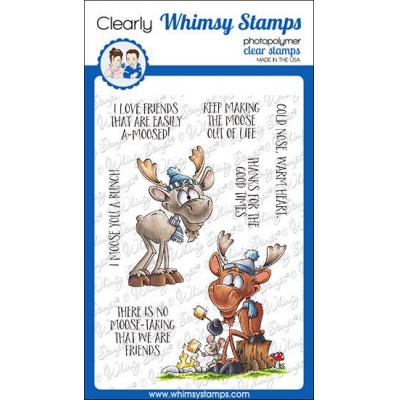Whimsy Stamps Dustin Pike Clear Stamps - Moose You