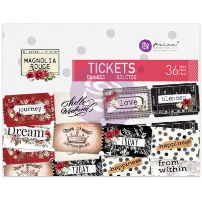 Prima Marketing Magnolia Rouge Die Cuts - Tickets