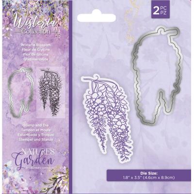 Crafter's Companion Wisteria Stamp & Die - Wisteria Blossom