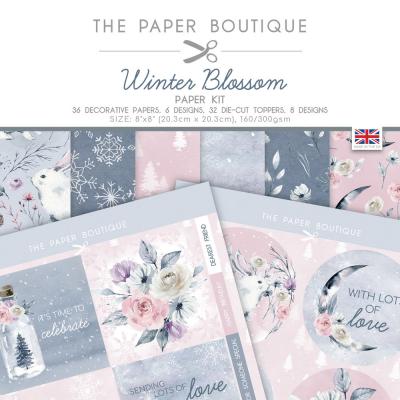 The Paper Boutique Winter Blossom Designpapiere - Paper Kit