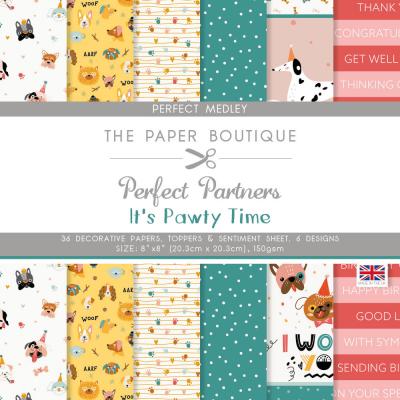 The Paper Boutique It's Pawty Time Designpapiere - Decorative Paper