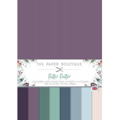 The Paper Boutique Flitter Flutter Cardstock - Coloured Card Collection