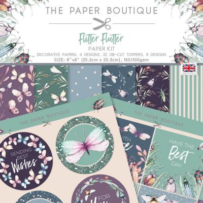 The Paper Boutique Flitter Flutter Designpapiere - Paper Kit
