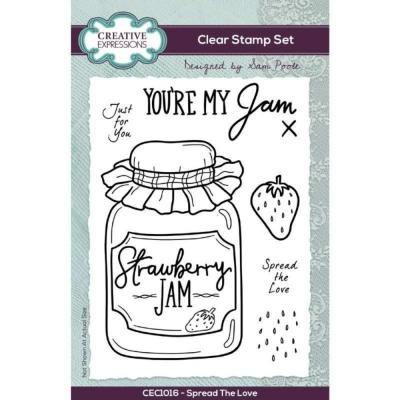 Creative Expressions Sam Poole Clear Stamps - Spread The Love