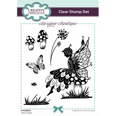 Creative Expressions Designer Boutique Clear Stamps - Take A Seat