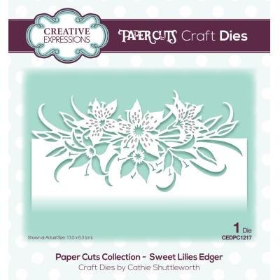Creative Expressions Cathie Shuttleworth Craft Dies - Sweet Lilies Edger