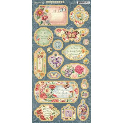 Graphic 45 Flower Market Sticker - Chipboard