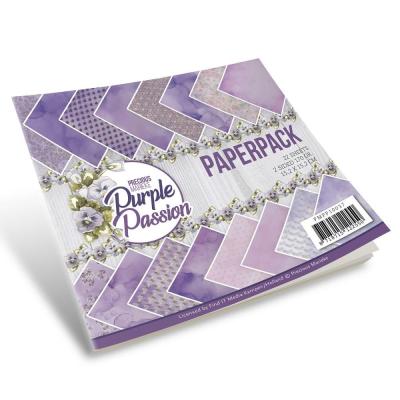 Find It Trading Precious Marieke Purple Passion Designpapiere - Paper Pack